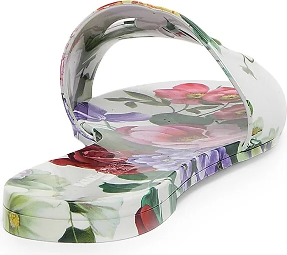 Women's Beachwear Floral Slide Sandals - Red Multi - Size 6 - Image 7