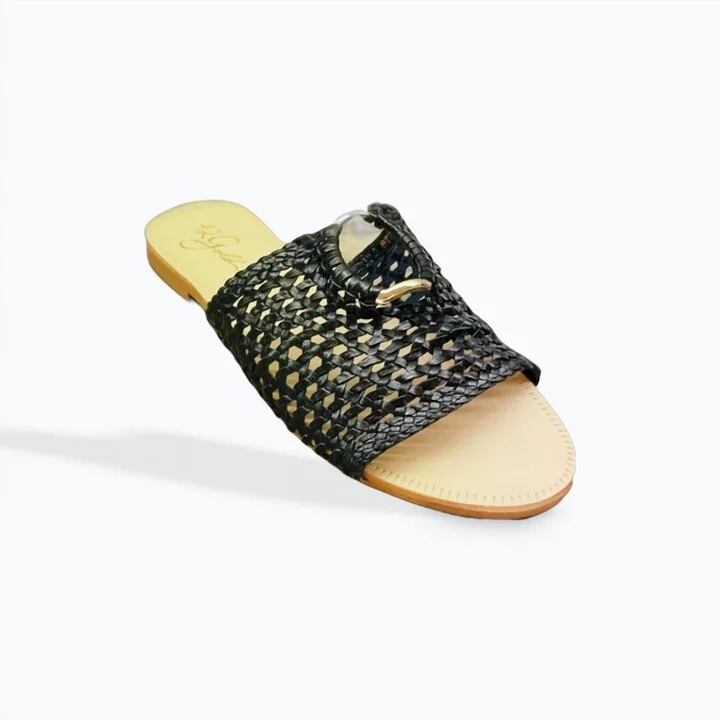 Women's Beat Flat Sandals In Black