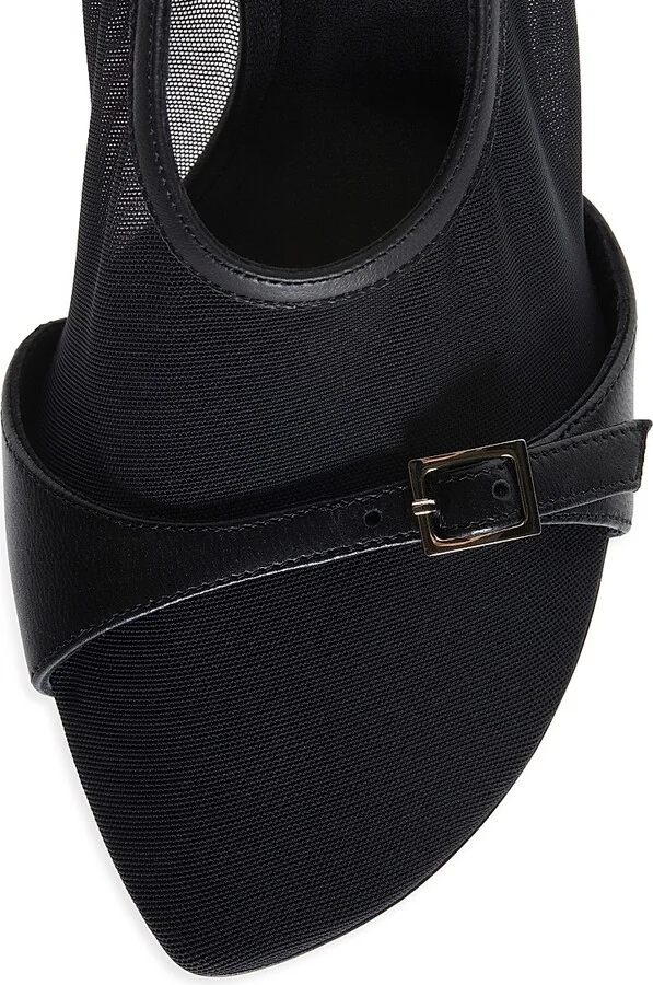 Women's Beba 85MM Mesh Slingback Mules - Black - Size 6 - Image 4