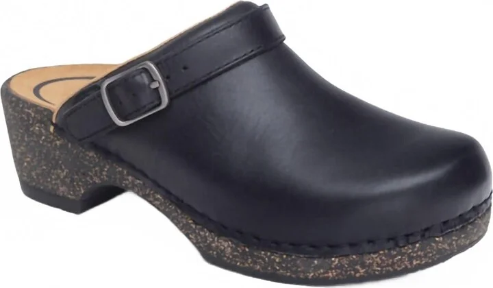 Women's Beckie Cork Clog In Black