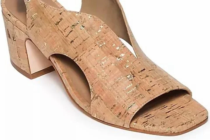 Women's Bedford Sandals - Medium In Cork/gold Fleck
