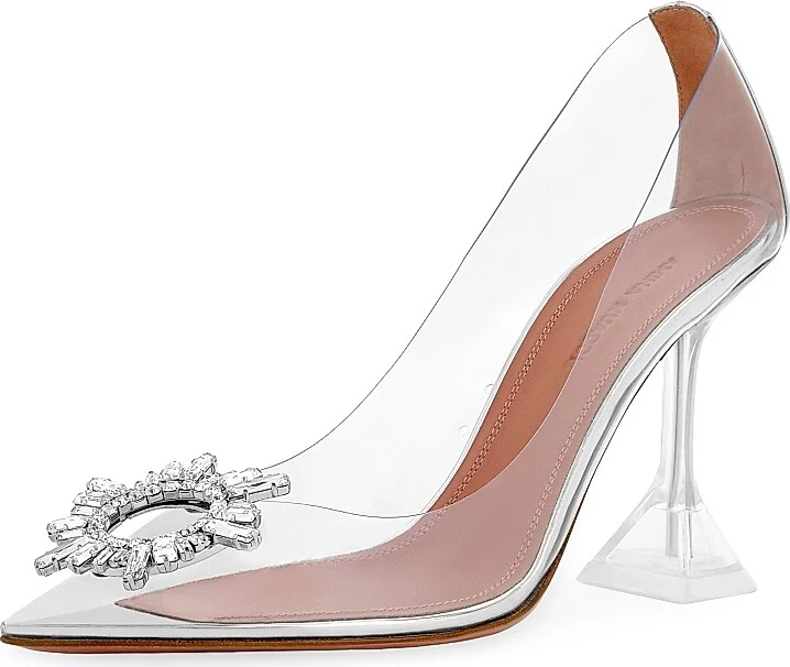 Women's Begum 95MM Transparent PVC Pumps - Transparent - Size 8.5 - Image 2