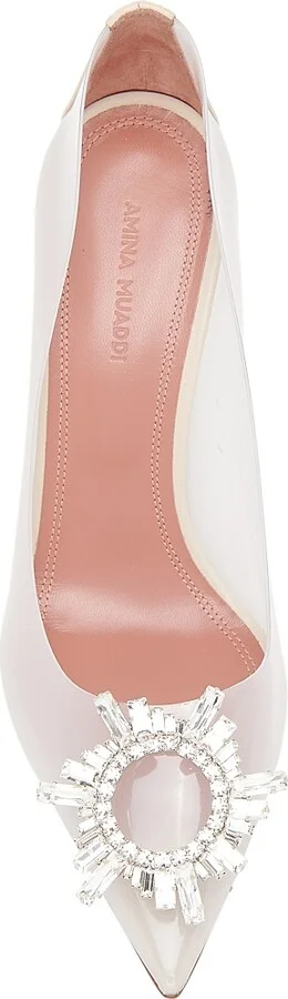 Women's Begum Embellished Transparent Pumps - Pvc Milky Way - Size 8 - Image 5
