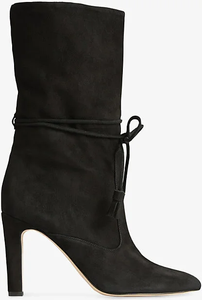 Womens Bei-Trench Eliza Suede Heeled Ankle Boots Eur 35 / 2 Uk Women