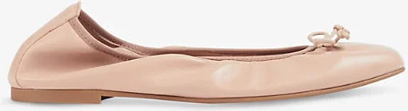 Womens Bei-Trench Trilly Bow-Embellished Leather Ballerina Pumps Eur 41 / 8 Uk Women