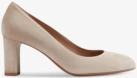 Womens Bei-Trench Winola Block-Heel Suede Court Shoes Eur 37 / 4 Uk Women
