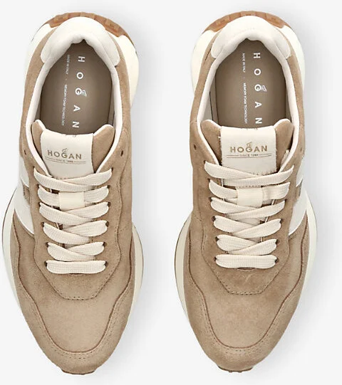 Womens Beige Allacciato H641 Suede Trainers Eur 38/5 Uk Women - Image 2