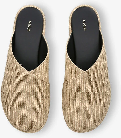 Womens Beige Atik Raffia Mules Eur 37.5 / 4.5 Uk Women - Image 2