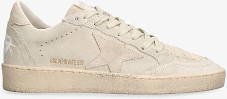 Womens Beige Ballstar Exclusive Star-Embroidered Suede Low-Top Trainers Eur 39 / 6 Uk Women