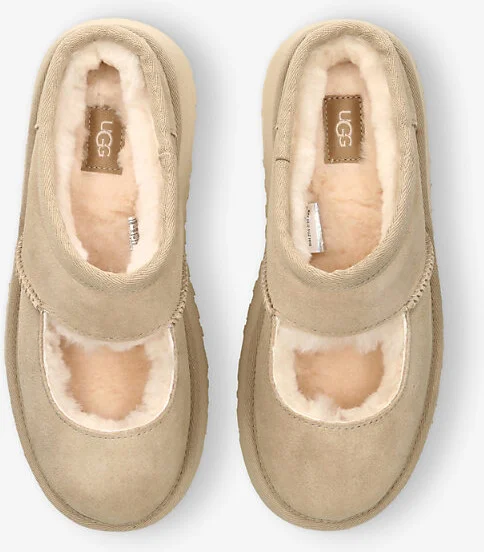 Womens Beige Bea Suede Mary Janess Eur 38/5 Uk Women - Image 2
