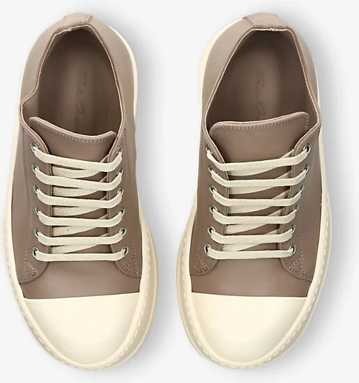 Womens Beige Comb Mega Bumper Leather Low-Top Trainers Eur 36 / 3 Uk Women - Image 2
