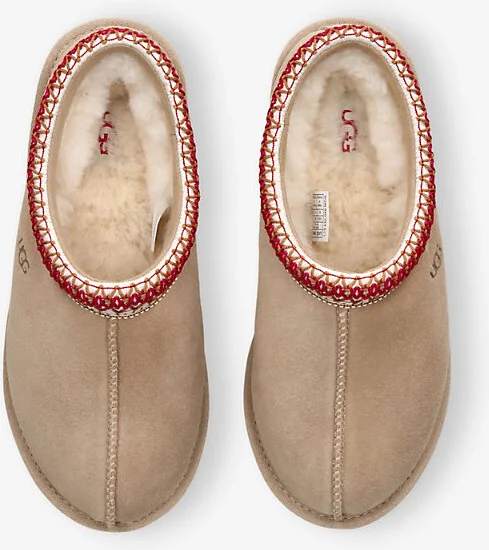 Womens Beige Comb Tasman II Suede Slippers Eur 38/5 Uk Women - Image 2