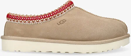 Womens Beige Comb Tasman II Suede Slippers Eur 38/5 Uk Women