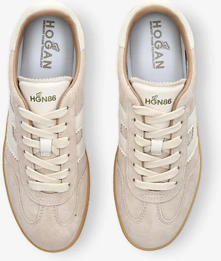 Womens Beige Cool Suede Low-Top Trainers Eur 40 / 7 Uk Women - Image 2