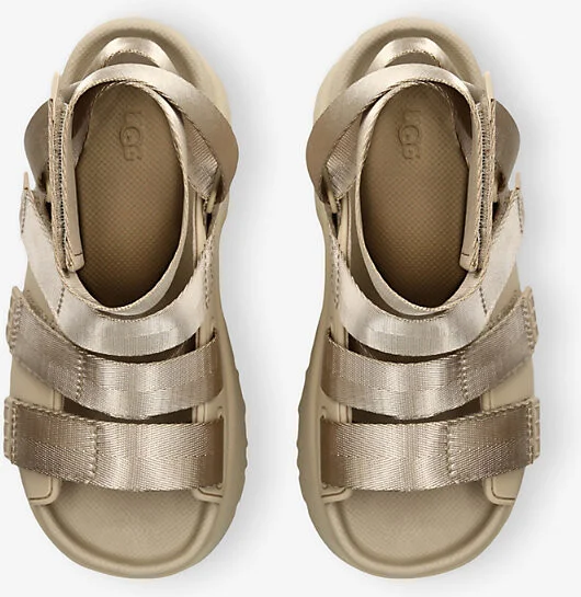Womens Beige Goldenrise Platform Tpu Sandals Eur 38/5 Uk Women - Image 2