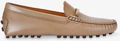 Womens Beige Gommino Leather Driving Shoes Eur 37 / 4 Uk Women