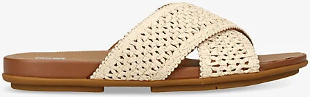 Womens Beige Gracie Raffia Sliders Eur 38/5 Uk Women