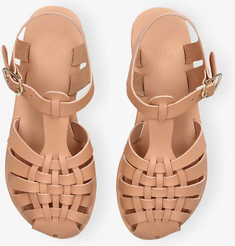 Womens Beige Karina Leather Fisherman Sandals Eur 41 / 8 Uk Women - Image 2
