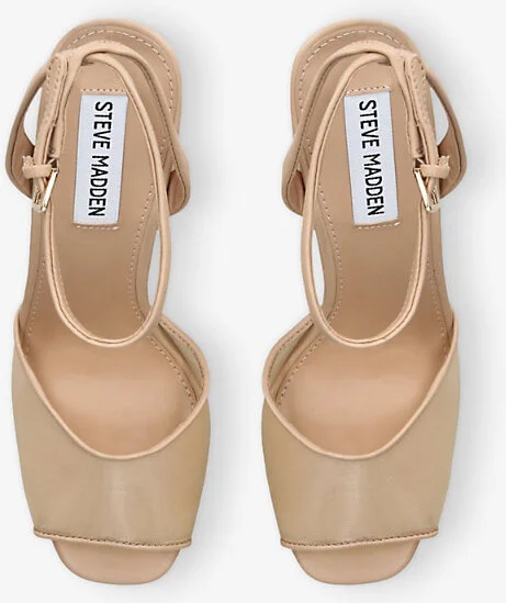 Womens Beige Lourdes-M Woven Heeled Sandals Eur 39 / 6 Uk Women - Image 2