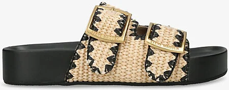 Womens Beige Oth On Deck Raffia Sandals Eur 39 / 6 Uk Women