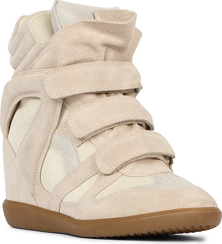 Women's Bekett Leather & Suede High-Top Platform Sneakers - White - Size 5 - Image 2