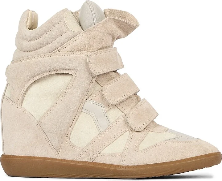 Women's Bekett Leather & Suede High-Top Platform Sneakers - White - Size 5