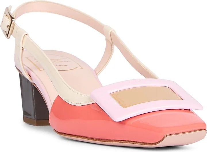 Women's Belle 45MM Colorblocked Patent Leather Pumps - Red - Size 6 - Image 2