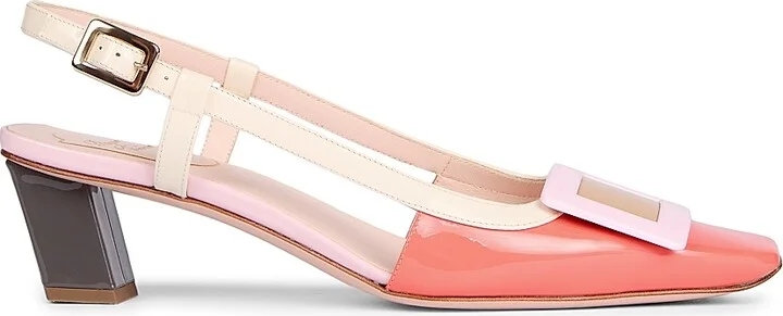 Women's Belle 45MM Colorblocked Patent Leather Pumps - Red - Size 6