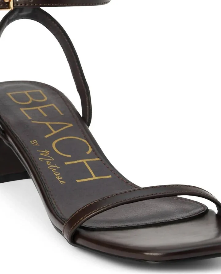 Women's Belle Strappy Sandals In Dark Brown