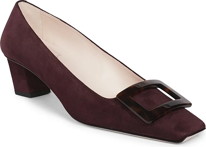 Women's Belle Vivier 45MM Suede Pumps - Kraft Chiaro - Size 5 - Image 2