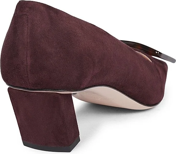 Women's Belle Vivier 45MM Suede Pumps - Kraft Chiaro - Size 5 - Image 3