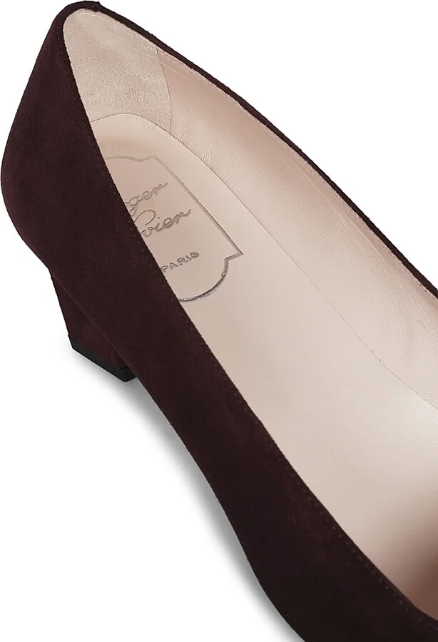 Women's Belle Vivier 45MM Suede Pumps - Kraft Chiaro - Size 5 - Image 6