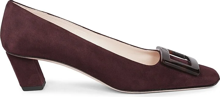 Women's Belle Vivier 45MM Suede Pumps - Kraft Chiaro - Size 5
