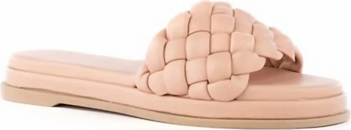 Women's Bellissima Braided Slide In Nude
