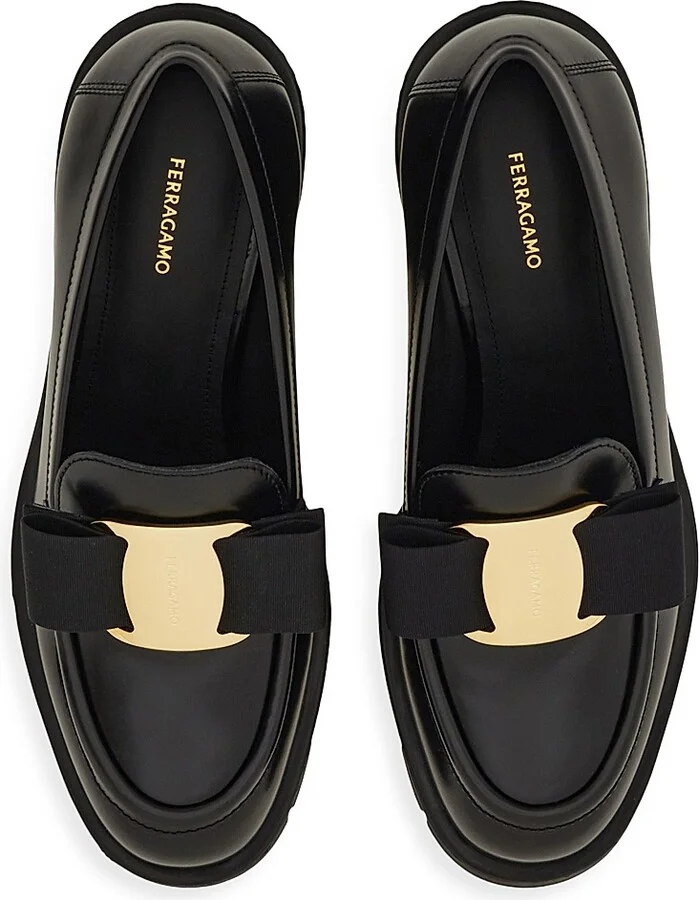 Women's Benilde Vara Bow Loafers - Nero - Size 7 - Image 4