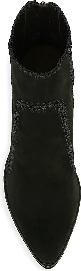 Women's Benta Embroidered Suede Ankle Boots - Black - Size 5 - Image 5