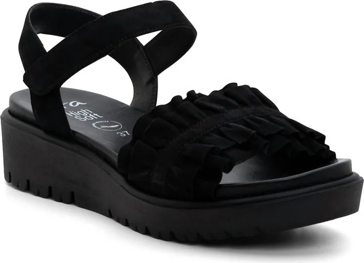 Women's Benton High Soft Sandal In Black