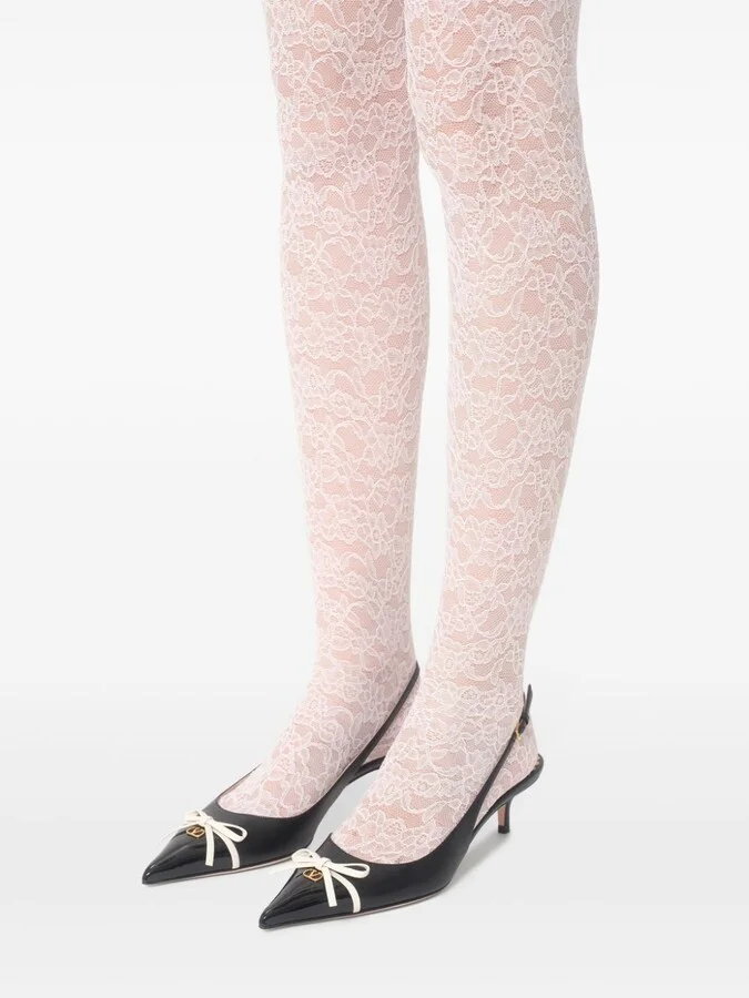 Women's Bepointy 45Mm Patent Leather And Kid Slingback Pumps - Image 3