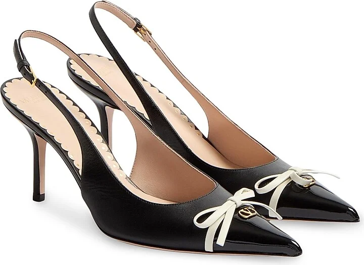 Women's Bepointy Slingback Pumps 80MM in Patent Leather - Black - Size 7 - Image 2