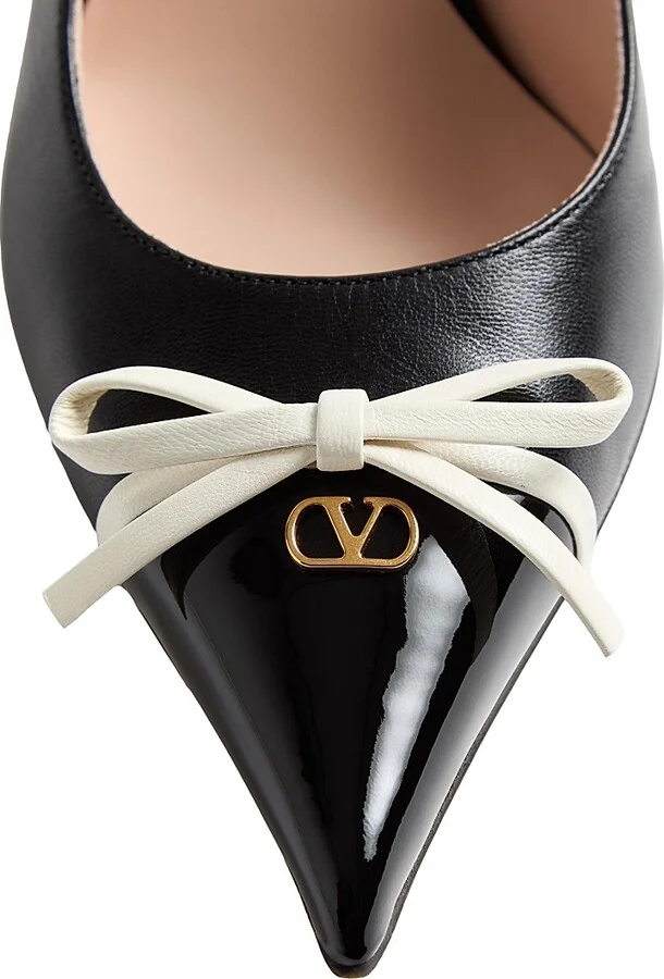 Women's Bepointy Slingback Pumps 80MM in Patent Leather - Black - Size 7 - Image 3