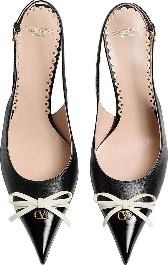 Women's Bepointy Slingback Pumps 80MM in Patent Leather - Black - Size 7 - Image 6