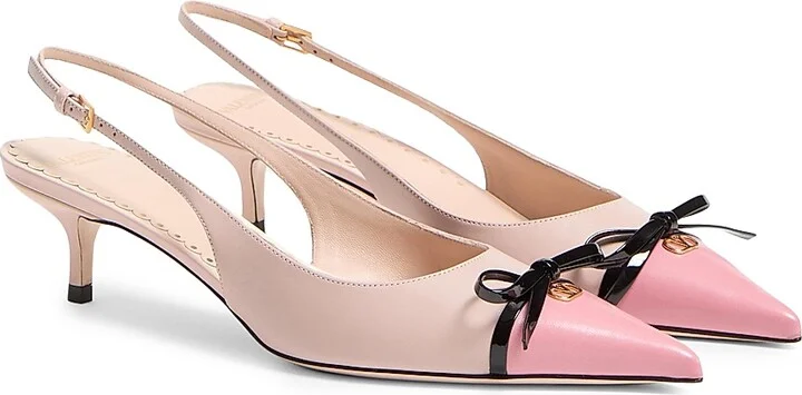 Women's Bepointy Slingback Pumps in Kidskin 45MM - Candy Rose - Size 7 - Image 2