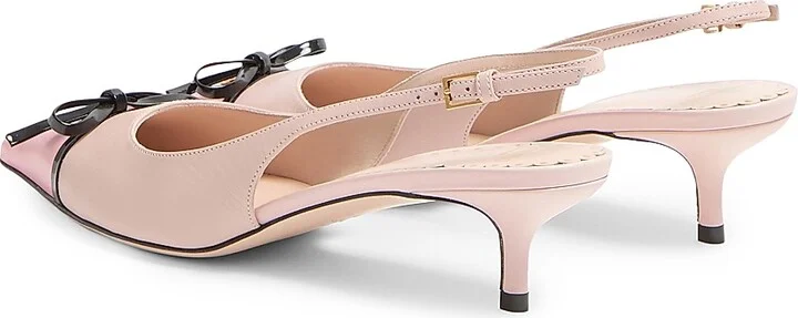 Women's Bepointy Slingback Pumps in Kidskin 45MM - Candy Rose - Size 7 - Image 3