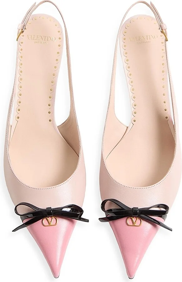 Women's Bepointy Slingback Pumps in Kidskin 45MM - Candy Rose - Size 7 - Image 4
