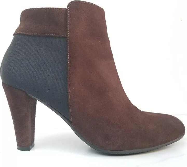 Women's Berlin Ankle Boot In Suede Brown