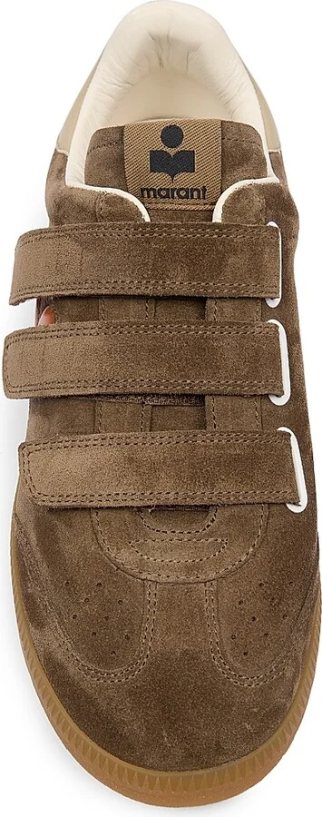 Women's Beth Colorblocked Suede Low-Top Sneakers - Khaki Orange - Size 5 - Image 4