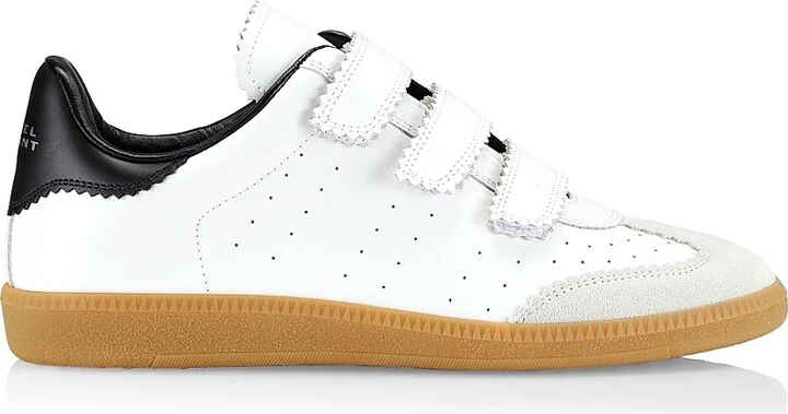 Women's Beth Leather Sneakers - White - Size 5
