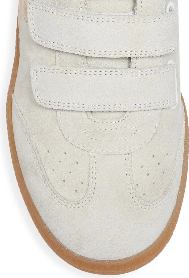 Women's Beth Suede Low-Top Sneakers - Chalk Beige - Size 5 - Image 5