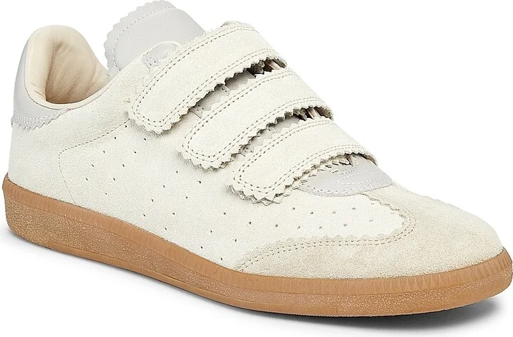 Women's Beth Suede Low-Top Sneakers - Ecru - Size 5 - Image 2