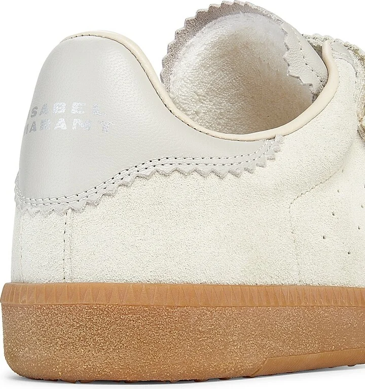 Women's Beth Suede Low-Top Sneakers - Ecru - Size 5 - Image 3